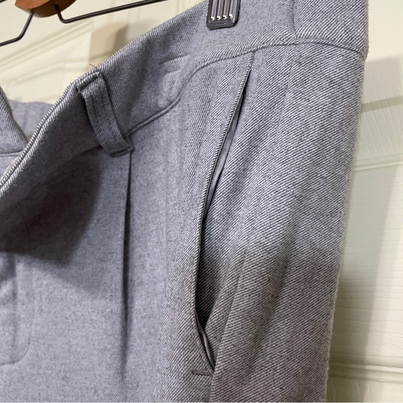 Torrid Studio Wide Leg Brushed Twill High Rise Pant Welt Pockets Grey Plus 14 S - Picture 7 of 13